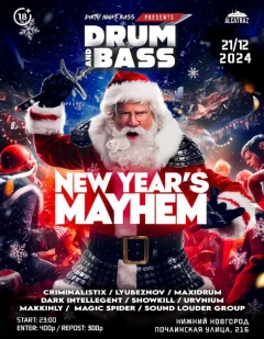 New Year`s MAYHEM poster