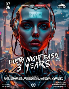 DIRTY NIGHT BASS poster