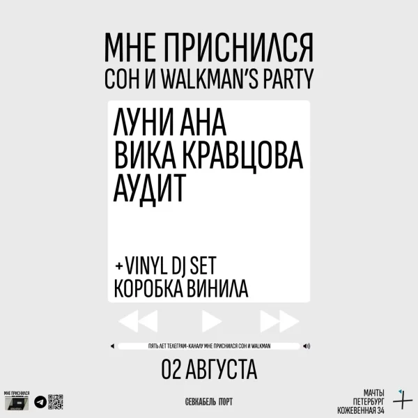 Мне приснился сон и Walkman's Party