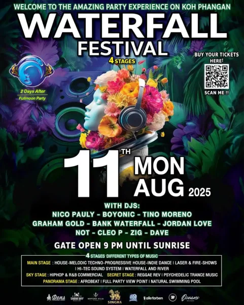 Waterfall Festival Koh Phangan