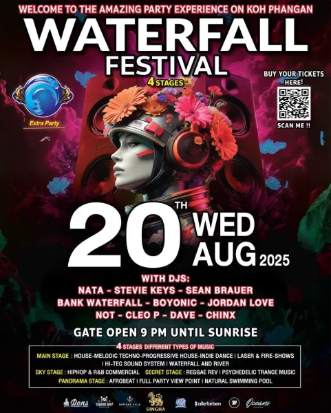 Waterfall Festival Koh Phangan