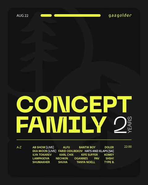 Concept Family Birthday 2 years