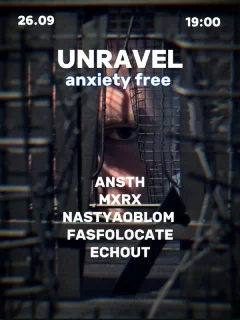 UNRAVEL: anxiety free poster
