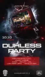 DUHLESS PARTY poster