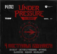UNDER PRESSURE: XX years poster