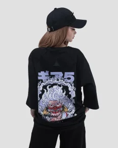 Футболка Luffy, цвет черный со светло серым, размер 46