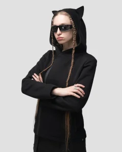 Толстовка Cat женская, цвет черный, размер 42