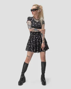 Платье Bella женское, цвет черный с белым, размер 42