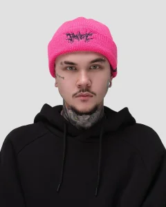 Шапка Generation Pink мужская, цвет розовый с черным