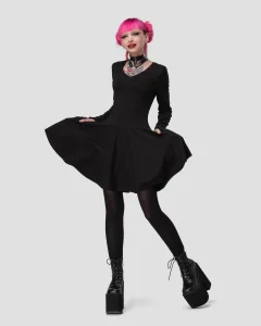 Платье Bat SL Black женское, цвет черный, размер 44