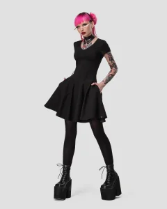 Платье Bat Black женское, цвет черный, размер 46