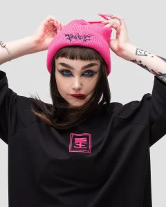 Шапка Generation Pink женская, цвет розовый с черным