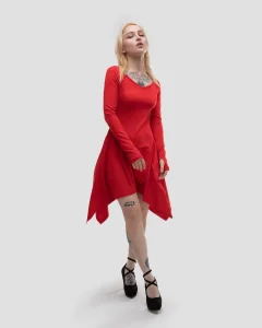 Платье Septima Red женское, цвет красный, размер 44