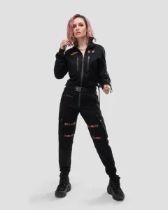 Комбинезон Escape B/O женский, цвет черный с оранжевым, размер 50