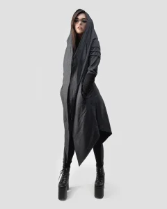 Мантия Onyx White Noise Gray женская, цвет серый меланж с черным, размер 46