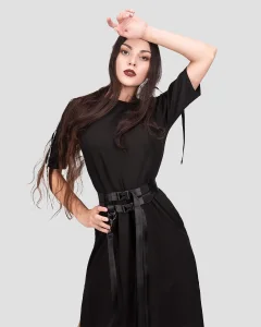 Двойной ремень Freeway Black женский, цвет черный