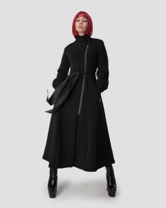 Пальто Kimono Black женское, цвет черный, размер 46