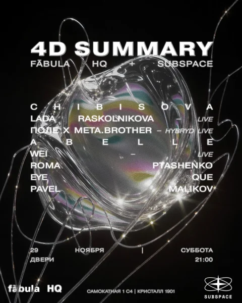 Subspace 4d SUMMARY 