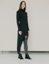 Платье Спираль черный - XS - Черный