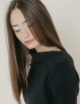 Платье Спираль черный - M - Черный