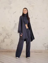 Кимоно Rose графит - Графит - OVER SIZE