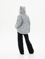 ПОЛУШУБОК ДВУСТОРОННИЙ серый Inner Sun из ECO меха - L - Серый - 