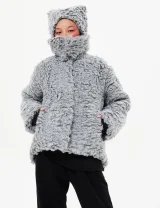 ШАПКА MiuMiu из ECO меха - Ø 58 - L - Серый