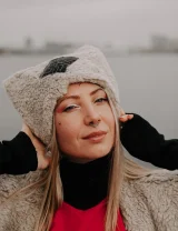 ШАПКА MiuMiu из ECO меха Natur - Ø 56 - M - Nature