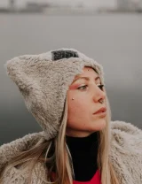 ШАПКА MiuMiu из ECO меха Natur - Ø 58 - L - Nature