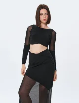 Топ ЭНИ черный - L - Черный