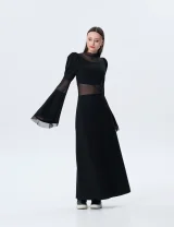 Платье SHINE черное - M - Черный