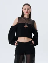 Свитшот Dragonfly черный - S - Черный