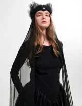 КОРОНА- ВУАЛЬ - Черный - 