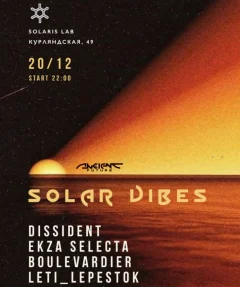 SOLAR VIBES poster