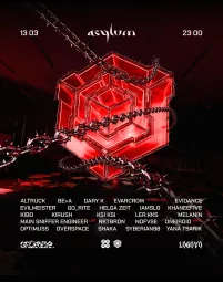 Asylum invites Logovo & Shümer poster
