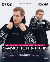  Gancher & Ruin 3-х часовое шоу Питер poster