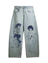 ДЖИНСЫ | OPPAI DARK BLUE (БОЛЬШАЯ СИЛА, ТЕМНО-СИНИЙ)