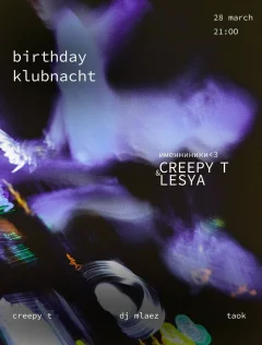 birthday klubnacht poster