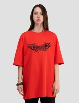 Футболка Фантом / Phantom / красная женская, цвет красный, размер 48