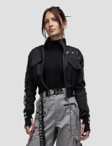 Куртка Анубис / Anubis / черная женская, цвет черный, размер 40