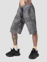 Шорты Драгон / Dragon / серый меланж мужские, цвет серый меланж с черным, размер 42