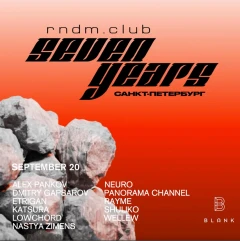 RNDM CLUB 7 YEARS poster